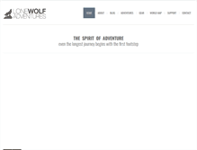 Tablet Screenshot of lonewolfadventures.com